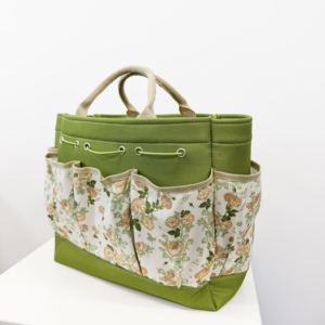 Polyester Gardening Tool Storage Tote Bag-4-6 Compartments Easy to Carry Specialized Organizer for Planting & Flower Care Tools - Product Image 2