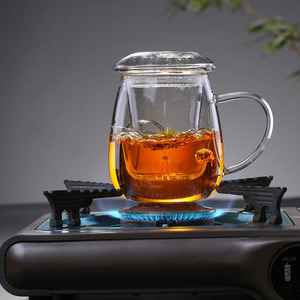Tazza in Vetro Borosilicato Resistente al Calore <span class=keywords><strong>da</strong></span> 350ml <span class=keywords><strong>con</strong></span> <span class=keywords><strong>Infusore</strong></span> per Tè Sfuso - Product Image 4