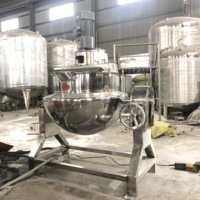 Huashang Custom 300 L Elektrische Kookketel Tomatenpuree Dubbelwandige Ketel Voedselverwerkingsmachines Dubbelwandige Ketel