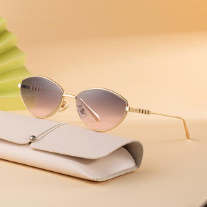 Gafas de sol tipo ojo de gato a la moda para mujer, montura metálica, protección UV400, gafas de sol de clase 2, gafas de estilo callejero - Product Image 4