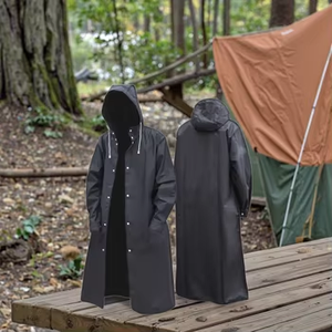 Impermeable de Moda Eva Engrosado para Pesca en <span class=keywords><strong>Montaña</strong></span>, Color Sólido, con Borde Reforzado, para Hombre y <span class=keywords><strong>Mujer</strong></span>, Ropa Exterior Protectora - Product Image 5