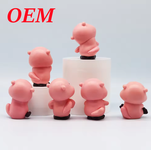 Boîte aveugle personnalisée <span class=keywords><strong>tête</strong></span> inclinable mignon jouet en plastique rubis rose - Product Image 3