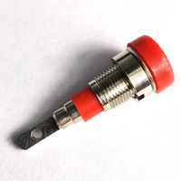 Adaptateur de prise jack femelle banane T.J noir et rouge en laiton, boîtier ABS, montage sur panneau, borne à souder, connecteur 4 mm, 20A 60V