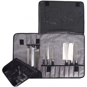 BSCI Factory Waterproof Chef Knife Bag Cooking Utensils Storage Bag 12 Slots Knife Roll Pouch - Product Image 2