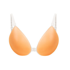 Nueva llegada forma de gota engrosamiento mujeres acolchado superior elástico <span class=keywords><strong>sin</strong></span> costuras <span class=keywords><strong>Bandeau</strong></span> pezón cubierta Crop <span class=keywords><strong>sin</strong></span> tirantes <span class=keywords><strong>sujetador</strong></span> de silicona líquida - Product Image 3