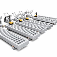 Plateforme élévatrice hydraulique électrique pour entrepôt, table élévatrice hydraulique à ciseaux stationnaire à rotation de 90 degrés