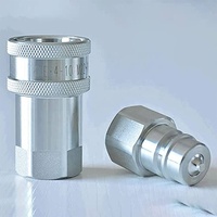 Bouchon rapide de tuyau d'huile Coupleur de connexion rapide hydraulique ANV haute pression Connecteur hydraulique de type fermé