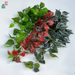 Composition murale artificielle de Pothos en soie, plusieurs pièces, pour décoration intérieure, arrangement de plantes vertes - Product Image 1
