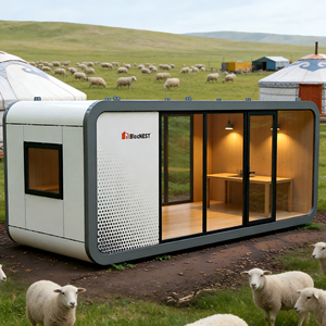 Maison préfabriquée mobile portable pour kiosque à café, mini-hôtel avec cuisine, bar, toilettes, café, chambre à coucher, provenant de Foshan - Product Image 1