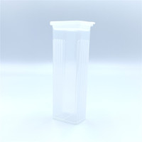 White ABS Plastic Microscope Slide Storage Box for Research Use