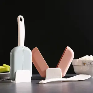 A2906 Household Kitchen Automatic Opening Closing Scoop Holder Stand Rice Spoon Box Dust Cover Rack Spoon Storage Boxes