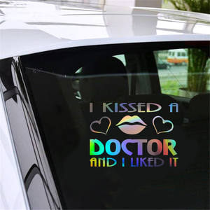 Ho baciato un dottore e mi piace adesivo per auto decalcomania in vinile Car Truck Bumper Window Laptop Sticker Decor Gift Die Cut decalcomanie Glass - Product Image 1