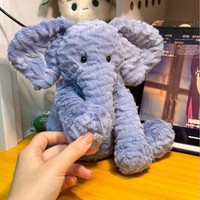 Peluche Éléphant Nouvelle Vague 31cm-50cm, Rembourrée en Éponge, Anti-Stress, Apaisante, Douce, Compagnon, Cadeau Mignon pour Bébé