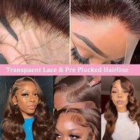 Perruque frontale HD pré-épilée en gros, 100 % cheveux humains vierges bruts, perruque frontale 360 sans colle, perruques en cheveux humains entièrement en dentelle 13x6
