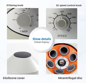 소형 800D 실험실 원심분리기 4000 RPM 1786xg 국경 간 데스크탑 전기 분리 장비 - Product Image 3