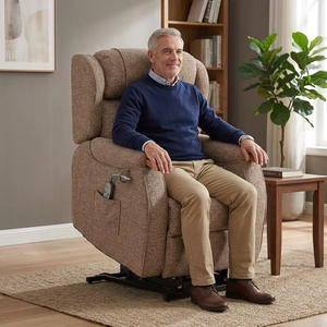 Canapé de luxe pour salon, style nordique, fauteuil inclinable électrique à gravité zéro avec massage, gris, fauteuil inclinable moderne, canapé simple avec roulettes - Product Image 1
