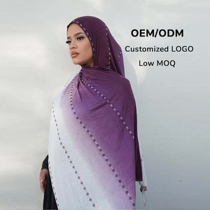 高品質軽量ロングムスリム女性向けOEM/ODMヒジャブサプライヤー コットンヘッドスカーフ プレミアムジャージーヒジャブ 2025 - Product Image 2