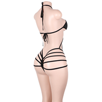 Tenue de danse exotique personnalisée pour adultes, ensemble de vêtements scintillants avec string, porte-jarretelles et combinaison, costumes de scène
