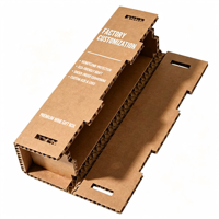 Boîtes en papier kraft alvéolé personnalisées OEM pour bouteilles de vin, recyclables, antichoc, rigides, emballage cadeau avec bande élastique et gaufrage