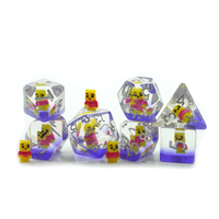 Nouvel ensemble de dés DND en promotion, 16 mm, polyédriques, en résine, motif animal, ours Pooh jaune, meilleur prix pour des dés solides de haute qualité