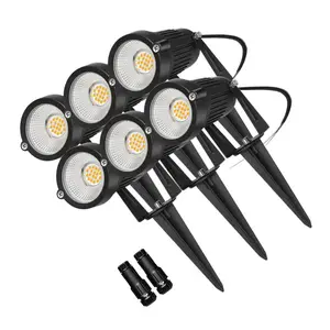 Lampu Taman LED, lampu taman tahan air, lampu Spike SMD 6W, lampu lanskap LED 12V 24V 4000K tegangan rendah