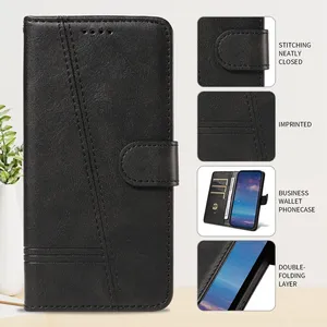 Ligne étui en cuir pour <span class=keywords><strong>Samsung</strong></span> Galaxy A32 A33 A34 A35 A52 A52S A53 A54 A55 A72 A73 5G M15 M54 M55 M62 M22 Flip Wallet Card Cover - Product Image 4