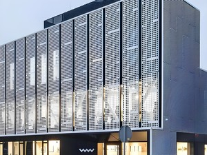 Panneau de mur-rideau perforé en aluminium, revêtement poudré, anti-corrosion, design contemporain pour l'extérieur des bâtiments - Product Image 6