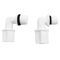 Conectores de Tubo JACO de 1/4, Conector de Compresión de Codo Macho de Plástico de Baja Presión, para Purificador de Agua por Ósmosis Inversa (RO)