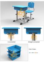 Nouveau style bureau et chaise de mobilier scolaire