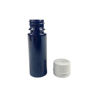 Bouteille vide de qualité alimentaire 10ml 15ml 20ml 25ml 30ml Bouteille d'ombrage liquide oral en plastique ambre foncé Couvercles inviolables