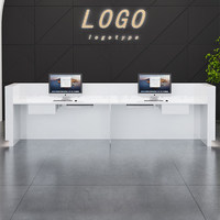 Comptoir de réception peint pour entreprise, bureau, service d'accueil, bar, caisse