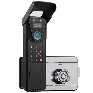 Serrure de porte intelligente 3D extérieure TTlock à empreinte digitale, étanche, antivol, WiFi Tuya pour appartement - Product Image 1