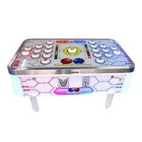 Machine de jeu à pièces permettant aux adultes et aux enfants de jouer les uns contre les autres avec des billets de loterie et des haricots
