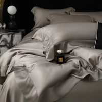 Ensemble de draps de lit en bambou biologique 100% ensemble de literie en lin de bambou ensemble de housse de couette en bambou
