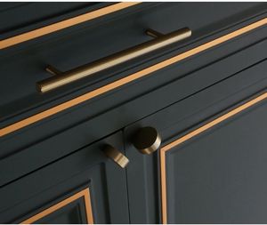 Vente en gros de petite poignée d'armoire en laiton massif monotrou or pur cuivre meubles pour cuisine et armoire porte poignée de tiroir - Product Image 6