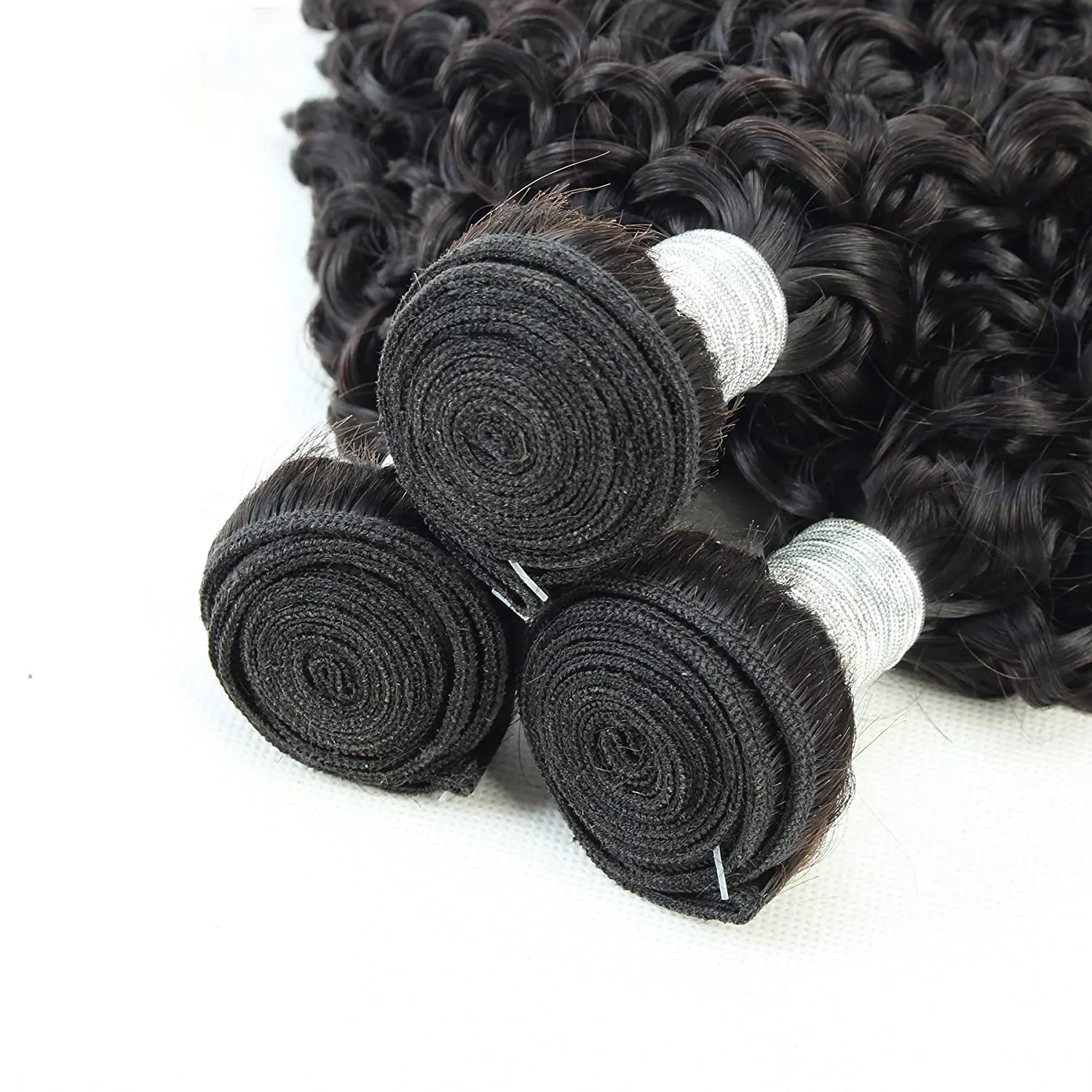 High Quality Kinky Curly Natural Black Color Remy Human Hair Raw Unprocessed Cuticle Aligned Human Hair Bundles Hair Brands