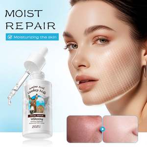 Ensemble de soins de la peau au lait d'ânesse biologique ZOZU Private Label pour femmes, acide hyaluronique, hydratant aux acides aminés, série éclaircissante et blanchissante - Product Image 6