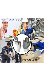 Guantes de Trabajo de Espuma de Nitrilo Microfina, Resistentes a Cortes de Alto Nivel, Guantes de Corte para Trabajo de Alto Riesgo - Product Image 2