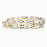 Bande lumineuse LED SMD 24V 2835, 240 LED/M, double rangée, 10 mm, flexible, découpable, PCB blanc, 5 m/rouleau