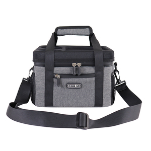 Sac isotherme portable en PVC souple, personnalisé par l'usine, réutilisable, thermique, imperméable, durable, pour pique-nique en extérieur, avec bandoulière - Product Image 1