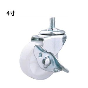 Small White 1/1.5/2/2.5/3/4 Inch PP Plastic Sliding Door <strong>Caster</strong> Wheels for Carrying Equipment - Product Image 5