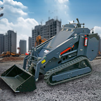 Mini-chargeuse compacte sur chenilles, chargeuse frontale, haute efficacité, haute qualité, machine de construction durable, garantie 1 an