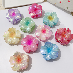 Yilibei New Wholesale <strong>Colorful</strong> Plumeria <strong>Flower</strong> <strong>Hair</strong> <strong>Claw</strong> Fashion Elegant <strong>Flower</strong> <strong>Hair</strong> <strong>Claws</strong> Top <strong>Hair</strong> Accessories for Women - Product Image 1