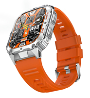 Reloj inteligente deportivo K61pro, pantalla Amoled de 1,96 pulgadas, llamada Bt, batería de 380mAh, Fitcloudpro para hombres, reloj inteligente para exteriores IP67, reloj K61 Pro