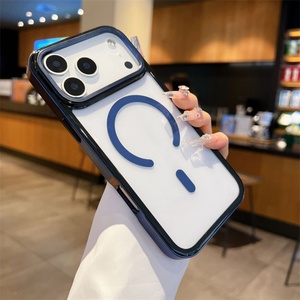 For iPhone 17 Pro Max Electroplated Magnetic Phone case for iPhone 17Air 16 15 Skin Feel <b>PC</b> TPU Protective Cover - Product Image 6