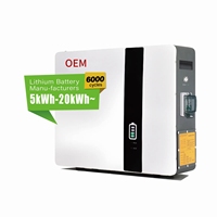 Stock UE Batterie au lithium OEM 48V 51.2V 100Ah 5kWh 10kWh Batterie Lifepo4 Système de batterie solaire murale pour la maison