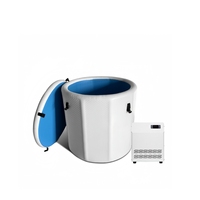 Baignoire à glace gonflable de haute qualité, mini refroidisseur, durable, portable, pour intérieur/extérieur, télécommandée, 1 personne, certifiée CE