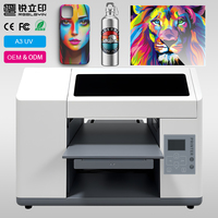 Imprimante UV DTF à plat A3 Reeleyin – Impression rapide en 3 minutes/A4 pour TPU, cuir, métal, étiquettes, T-shirts, sweats à capuche – Multifonction