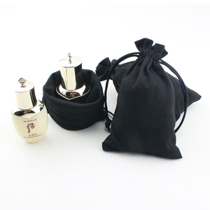 Luxury Custom Logo Printed Jewelry Bags Velvet Gift Jewelry Display Packaging Bags Faux Suede Drawstring <b>Pouch</b> for Jewelry - Product Image 3