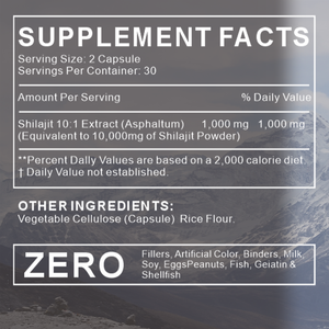 OLLI OEM Shilajit Kapseln – Shilajit-Harz-Extrakt aus dem Himalaya mit Ashwagandha, Rosenwurz und Panax Ginseng Nahrungsergänzungsmittel - Product Image 6